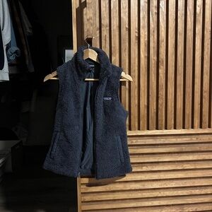 Navy Patagonia Sherpa Fleece Vest